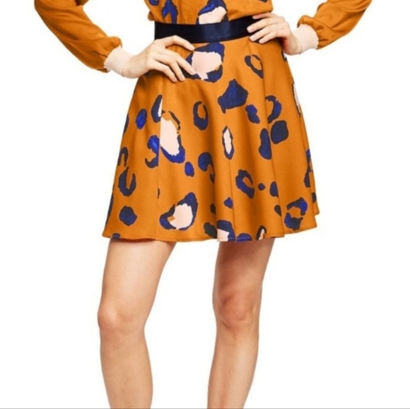 3.1 Phillip Lim x Target Animal Print High Waisted A Line Mini Skirt Mob Wife - Picture 1 of 10
